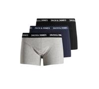 Jack & Jones Mens Anthony 3-Pack Trunks Shorts Black Blue Grey