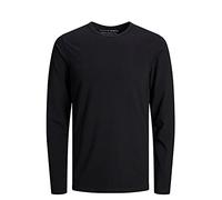 JACK & JONES Men's Basic O-Neck Tee T-Shirt, Black, S