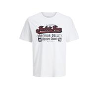 JACK & JONES Jjelogo Tee SS Oneck 2 Col Aw25 Noos Pls - Plus Size, Cloud Dancer, 5XL