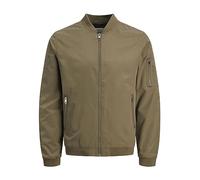 JACK & JONES Mens Bomber Jacket Dusky Green L