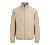 JACK & JONES Men's Bomber Jacket Long Sleeve High Neck, Crockery Colour, UK Size L