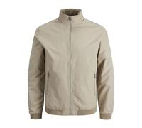 JACK & JONES Men's Bomber Jacket Long Sleeve High Neck, Crockery Colour, UK Size M