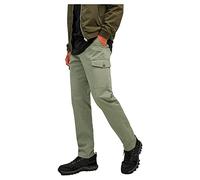 JACK & JONES Mens Bowie Cargo Trousers Deep Green 30W / 32L