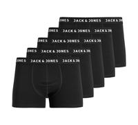 JACK & JONES Men's Jachuey Trunks 5 Pack Noos Boxer, Black (Black Detail: Black & Black), XX-Large (Pack of 5)