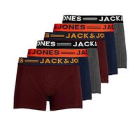 Jack And Jones Mens 3-Pack Trunks - Wine - 2XL