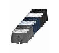 JACK & JONES Men's Boxer Shorts, Navy blazer/detail: navy blazer black-black-dgm-dgm-navy blazer-navy blazer -black -black -Dgm - Dgm, L