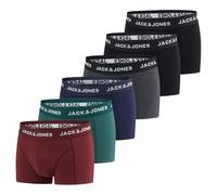 JACK & JONES Men's Boxer Shorts Pack of 6 Basic Trunks Boxer Stretch Underwear Retro Shorts Set Cotton Black Red Green Blue Grey S M L XL XXL 3XL, Pack 2, M