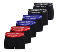 JACK & JONES Men's Boxer Shorts Pack of 6 Basic Trunks Boxer Stretch Underwear Retro Shorts Set Cotton Black Red Green Blue Grey S M L XL XXL 3XL, Pack 3, M