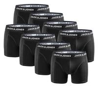 JACK & JONES Men's Boxer Shorts, Pack of 8, Comfortable Men's Cotton Boxer Shorts, Tight Underpants, Elastic Underwear for Everyday Use, Black-white-mix, M