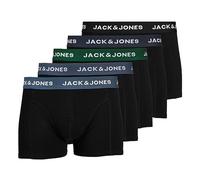 JACK & JONES Men's Boxer Shorts Trunks 5-Pack, Color: Black, Laundry Size: XL, Item: - Black/Blue