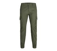 Jack & Jones Mens Cargo Trousers Slim Fit Ankle Length Cuffed Trousers for Men