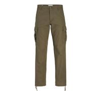 Jack & Jones Mens Cargo Combat Trousers - Olive - Size 32W/34L