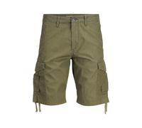 JACK & JONES Men's Charlie Dave Original Regular Fit Cargo Shorts, Olive Night - Premium Casual Utility Wear & Comfortable Summer Shorts for Everyday Styling