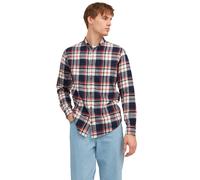 Jack & Jones Mens Check Shirt Cotton Long Sleeve Button Down Collar Classic Fit
