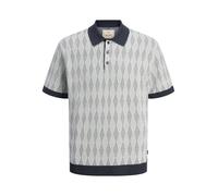 JACK & JONES Men's Male Kariert Poloshirt Jprblujude Knit Jaquard Polo Ss, Blue Nights, M