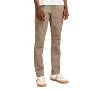 JACK & JONES Men's Chino Trousers Relaxed Fit - Cotton Chino Trousers with Stretch - Classic Performance Pants Men's Trousers, Mid Rise, Turn-Up Hem, Comfortable Leg, beige, 34 W/30 L