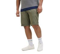JACK & JONES Mens Classic Chino Shorts, Smart Casual Cotton Shorts for Men, Comfortable Regular Fit with Zip Fly Shorts, Plus Size Waist, Olive Green Colour, UK Size - W42