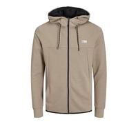 JACK & JONES Mens Coair Full Zip Hoodie Crockery S