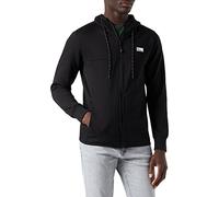 JACK & JONES Mens Coair Zip Hood Hoodie Black XXL