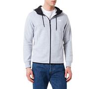 JACK & JONES Mens Coair Zip Hood Hoodie Light Grey M