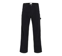 JACK & JONES Men's Jpsteddie Jjcarpenter Corduroy Pant Ln, Black, 32 W/34 L
