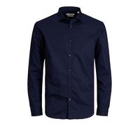 JACK & JONES Mens Crdiff Long Sleeve Shirt Navy Blazer S