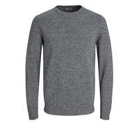 JACK & JONES Mens Crew Neck Jumper Cotton Knit Sweater Pullover Plain Navy Blue