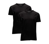 JACK & JONES Men's Crew Neck T-Shirt Basic 12058529 Pack of 2, black, XL