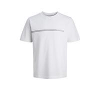 JACK & JONES Mens Crew Neck T-Shirt, Short Sleeve Casual Tee, Regular Fit Lightweight Summer Top for Men, Bright White Colour, UK Size - M