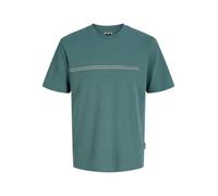 JACK & JONES Mens Crew Neck T-Shirt, Short Sleeve Casual Tee, Regular Fit Lightweight Summer Top for Men, North Atlantic Colour, UK Size - XL