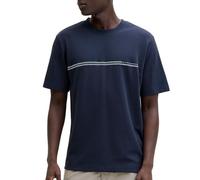 JACK & JONES Mens Crew Neck T-Shirt, Short Sleeve Casual Tee, Regular Fit Lightweight Summer Top for Men, Outer Space Colour, UK Size - XL Blue