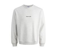 JACK & JONES Mens Crew Sweater White Melange M