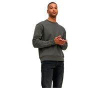 JACK & JONES Mens Dandy Basic Crew Sweatshirt Peat S
