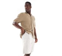Jack & Jones Mens drawstring chino short in light beige - Cream - Size Large