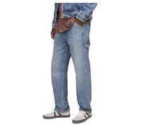 JACK & JONES Mens Eddie Carp Blue Denim 34W / 32L