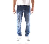 Jack & Jones Mens Slim Fit Jeans - Blue - Size 36W/32L