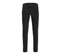 JACK & JONES Mens Glenn Jeans Slim Fit Low Rise Casual Cotton Black Jeans for Men UK, Black Colour, Size- 38W / 34L