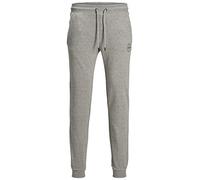JACK & JONES Mens Gordon Shark Sweat Pants - Light Grey Melange - Medium