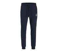 JACK & JONES Mens Gordon Shark Sweat Pants - Navy Blazer Blue - Large