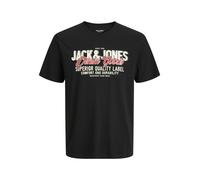 Jack & Jones Mens Graphic T Shirt Cotton Oneck Short Sleeve Casual Plus Size Tee