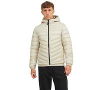 Jack & Jones Mens Hooded Padded Jacket - Cream - Size Large