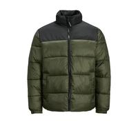 Jack & Jones Mens Hooded Winter Warm Jacket Long Sleeve Full Zip Puffer Jackets