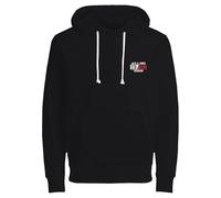 JACK & JONES Men's Jprbluspace Sweat Hood Bmuss24 Sweatshirt, Black, L