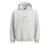 JACK & JONES Mens Hoodie White Melange S
