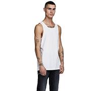Jack & Jones Mens tank top, shirt - White Cotton - Size 2XL