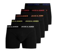 JACK&JONES Men's JACBLACK Friday Trunks 5 Pack LTN Boxer Shorts, Black/Detail:Black, XXL