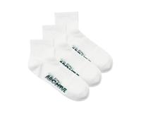JACK & JONES Men's Jacbrat Short Tennis Socks 3 Pack, Bright White, One Size (Pack of 3)
