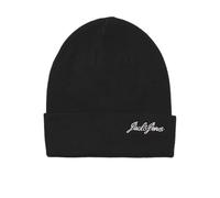 JACK & JONES Men's Jacburnaby Beanie Jnr, Black, L/XL
