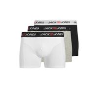 JACK & JONES Men's Jaccorp Old Logo Trunks 3 Pack, Light Grey Mix, S (Pack of 3)