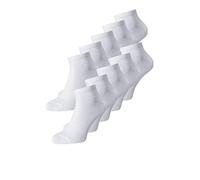 JACK & JONES Mens 10 Pack Quarter Socks White 7-12